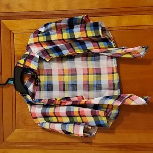 Small cropped tie flannel